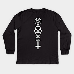 Satanic Symbols Kids Long Sleeve T-Shirt